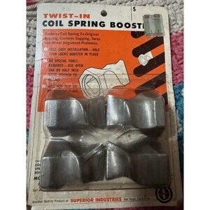 Twist In Coil Spring Booster Superior Industries Model #8 Set Of 4